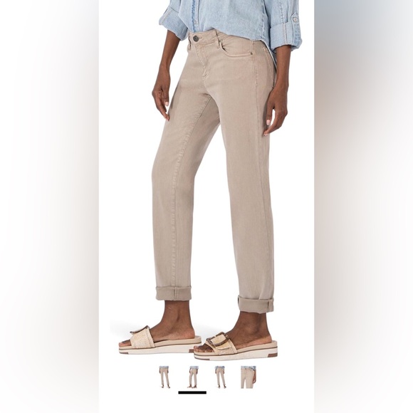 KUT from the Kloth Women's Catherine Boyfriend in Wheat - size 10 - Picture 2 of 6